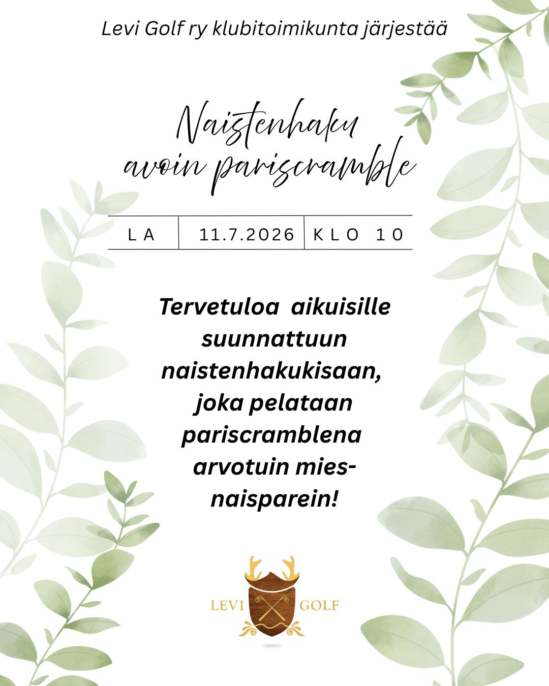 Naistenhaku avoin pariscramble (k18)