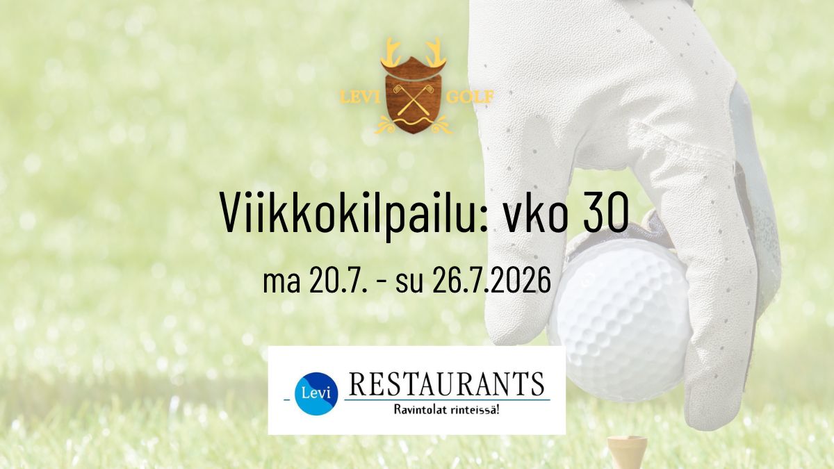 Viikkokisa PB vko 30 by Levi Restaurants / Juniorit 9r