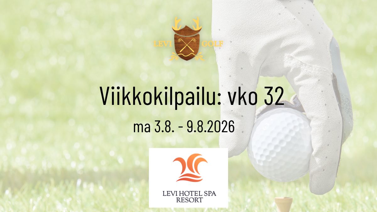 Viikkokisa PB vko 32 by Levi Hotel Spa