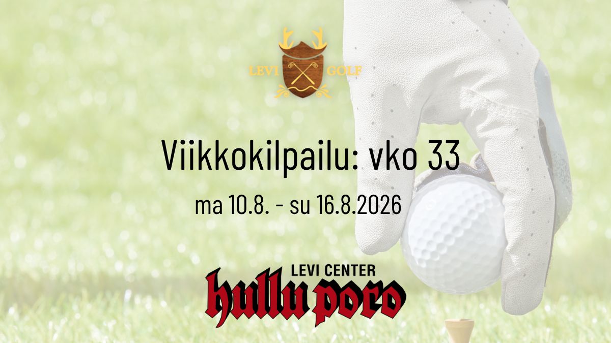 Viikkokisa PB vko 33 by Hullu Poro / Juniorit 9r