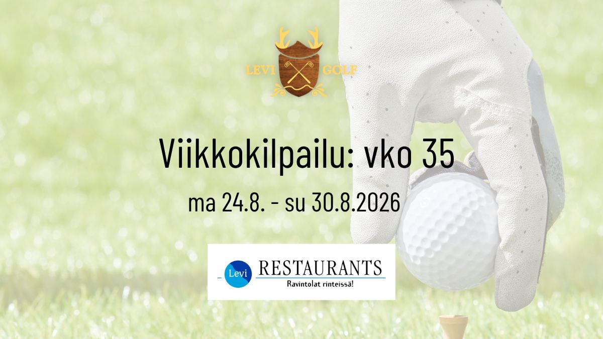 Viikkokisa PB vko 35 by Levi Restaurants
