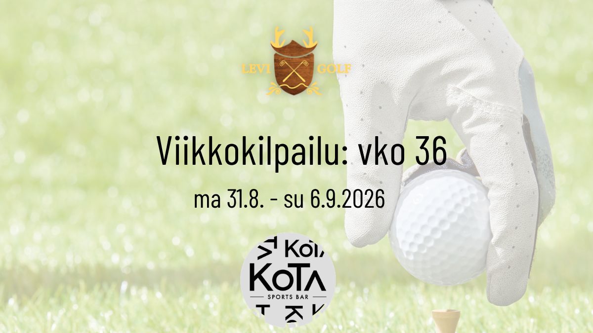 Viikkokisa PB vko 36 by Cafe Bar Kota