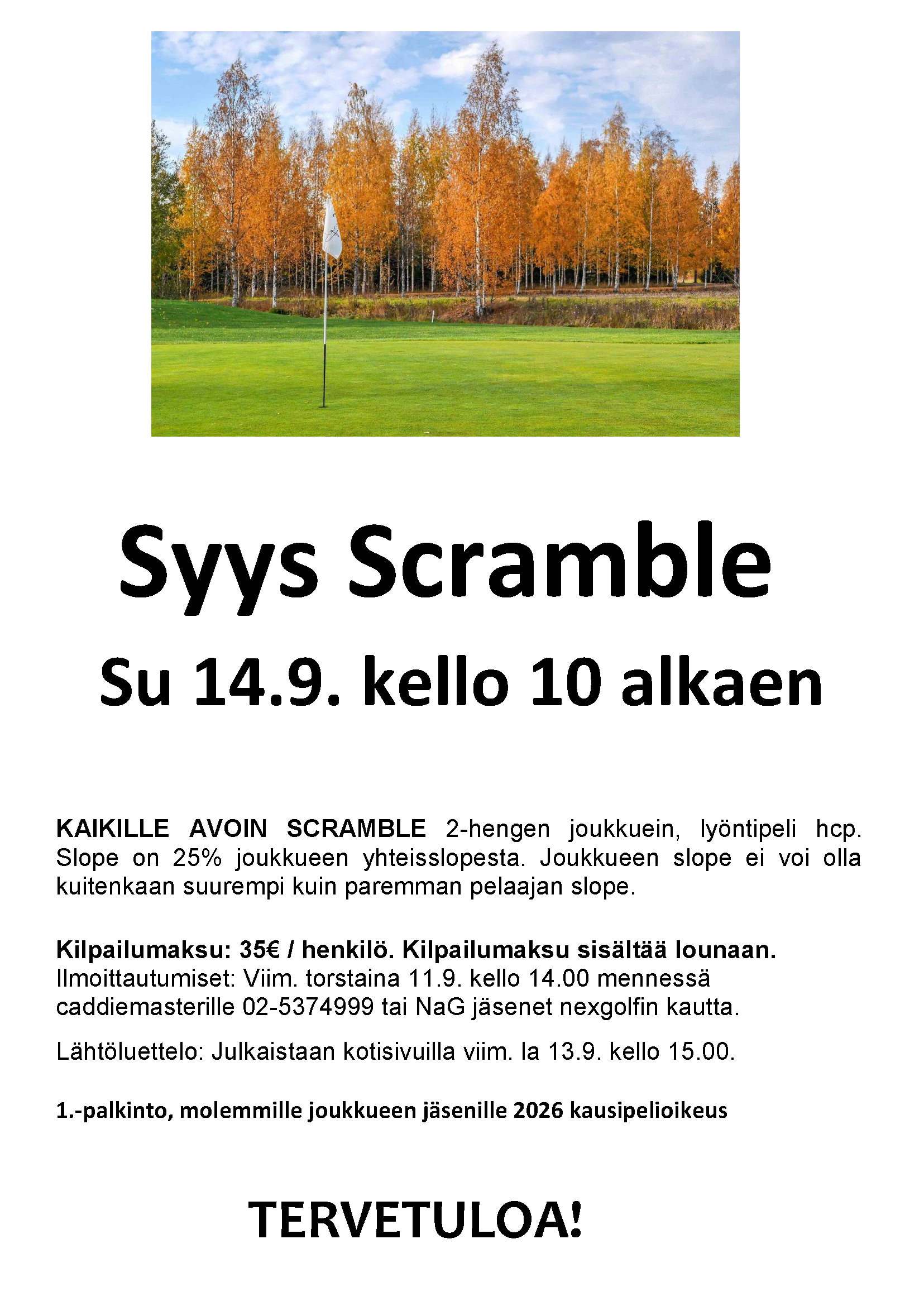 Syys Scramble 14.9.