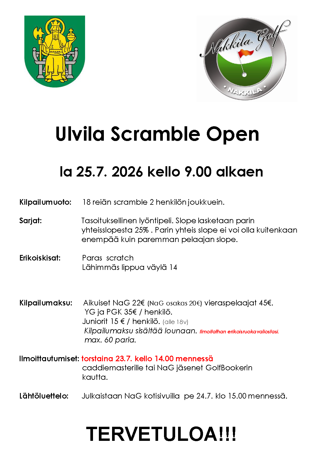 Ulvila scramble Open