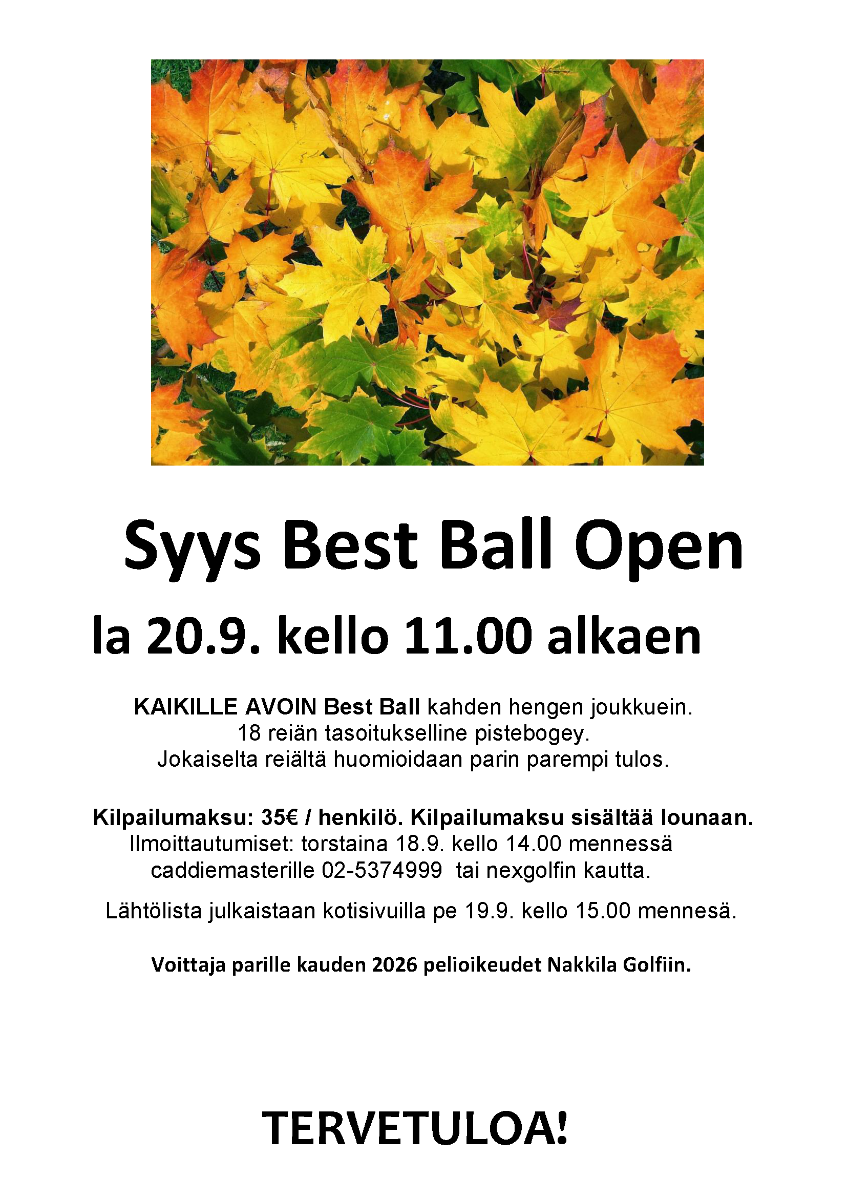 Syys Best Ball Open