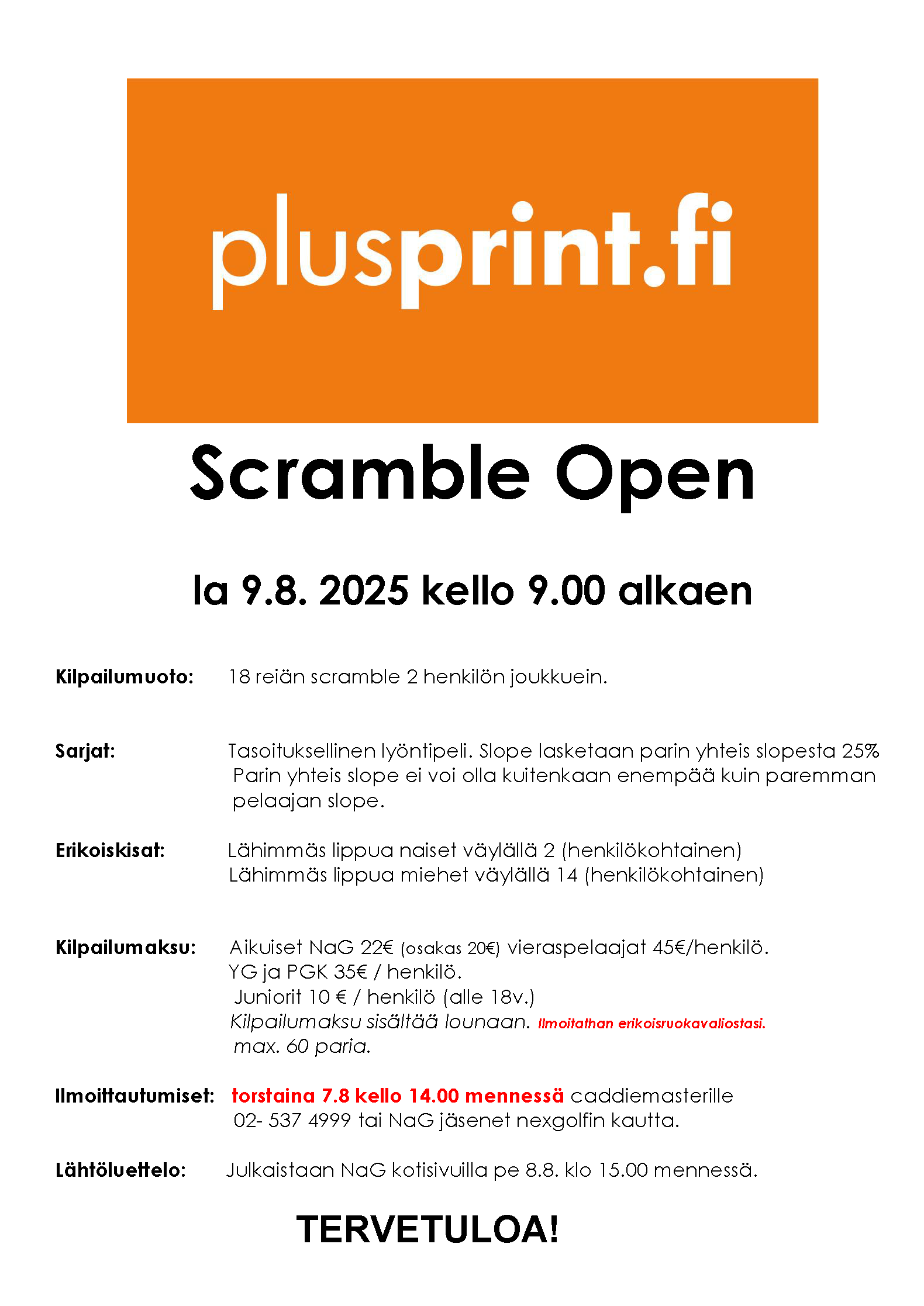Plusprint Scramble Open